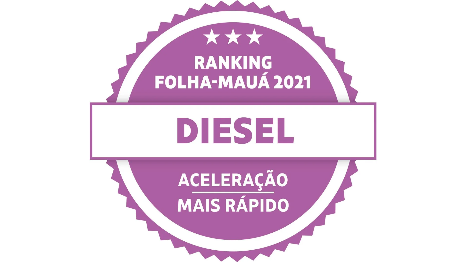 Selo Aceleração Mais Rápido Diesel - Ranking Folha-Mauá 2021