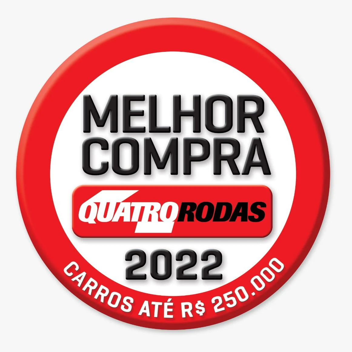 Selo Melhor Compra 2022 Carros até R$ 250.000 - Quatro Rodas